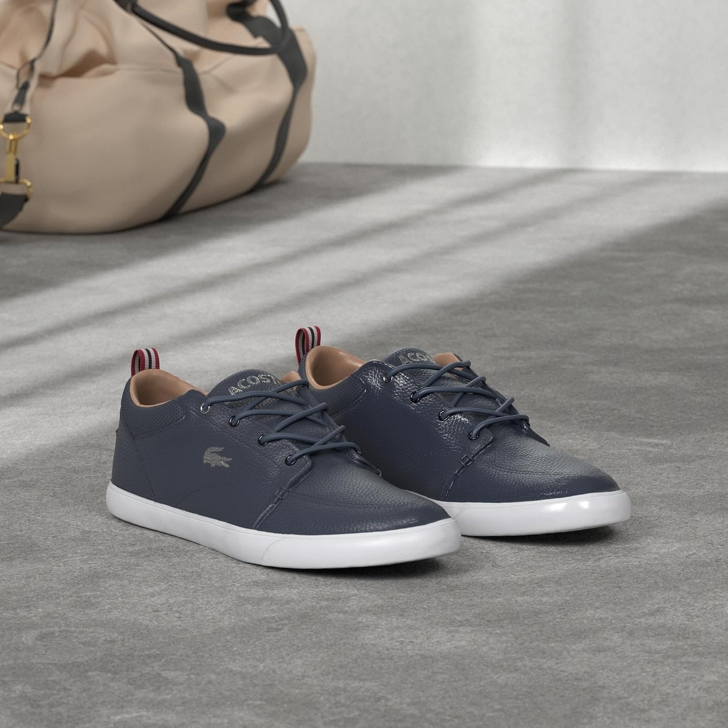 image:imageLacoste Mens Bayliss SneakersNavyWhite
