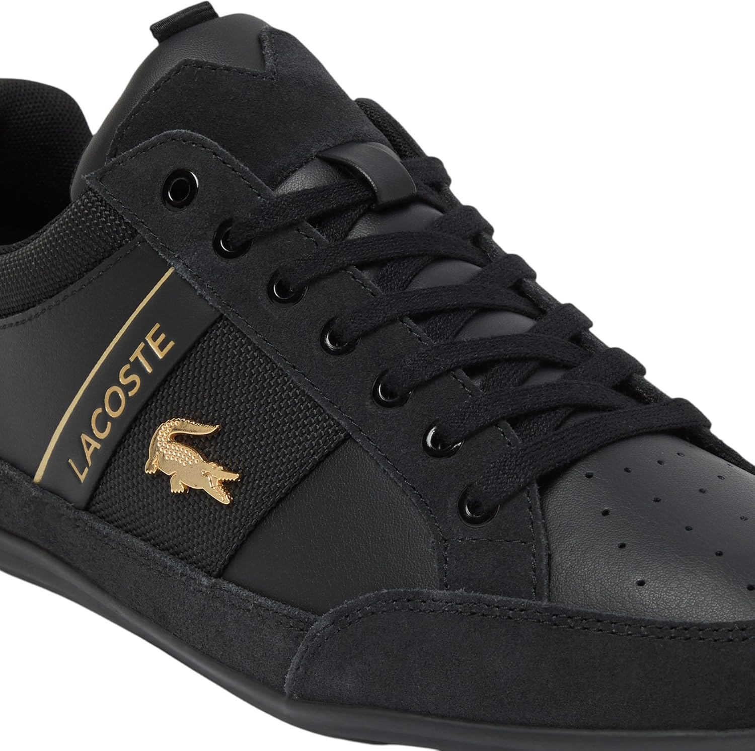 image:imageLacoste Mens Chaymon SneakersBlack Gold