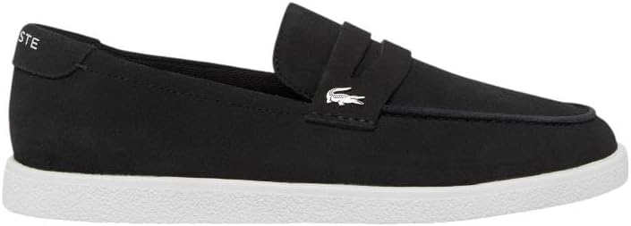 image:imageLacoste Mens Cochet Suede Slip OnsBlackWhite