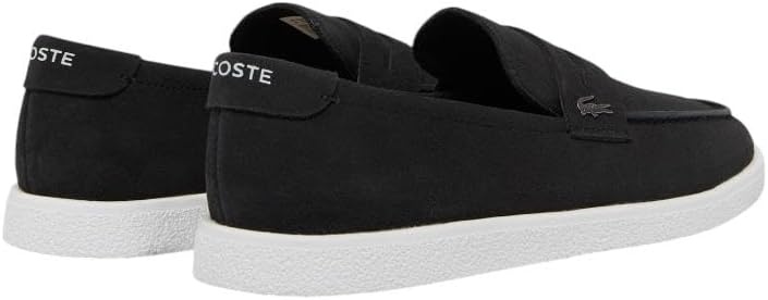 image:imageLacoste Mens Cochet Suede Slip OnsBlackWhite