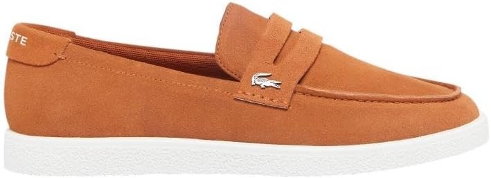 image:imageLacoste Mens Cochet Suede Slip OnsBrownWhite