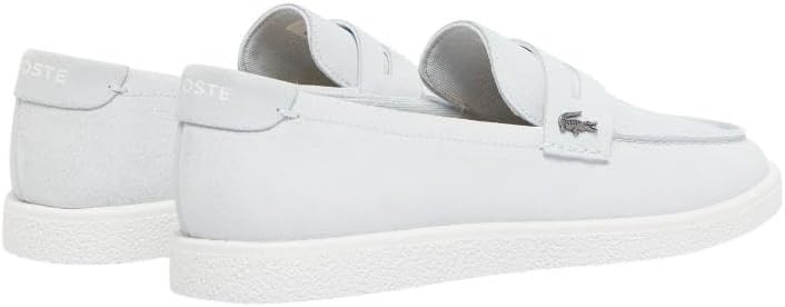 image:imageLacoste Mens Cochet Suede Slip OnsLight BlueWhite