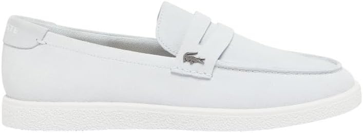image:imageLacoste Mens Cochet Suede Slip OnsLight BlueWhite