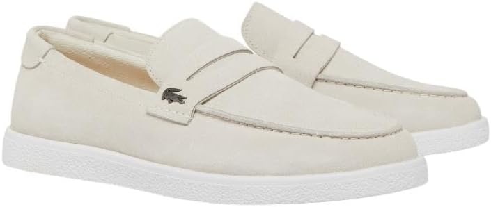 image:imageLacoste Mens Cochet Suede Slip OnsOff WhiteWhite