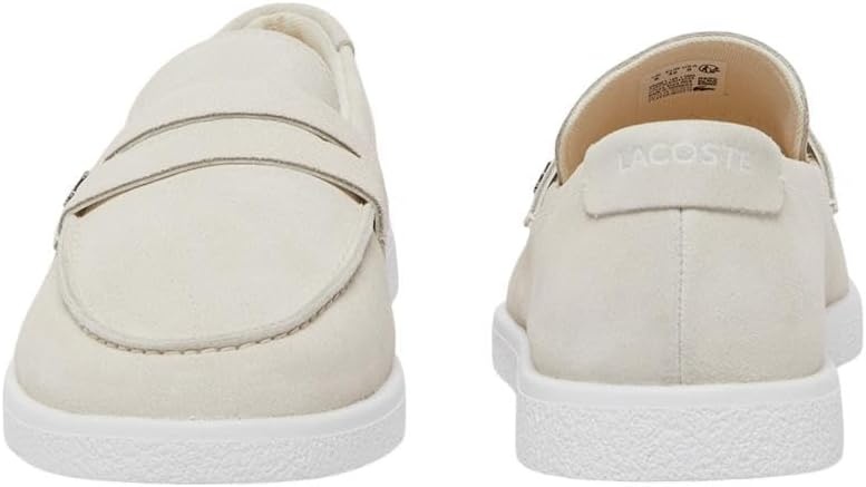 image:imageLacoste Mens Cochet Suede Slip OnsOff WhiteWhite