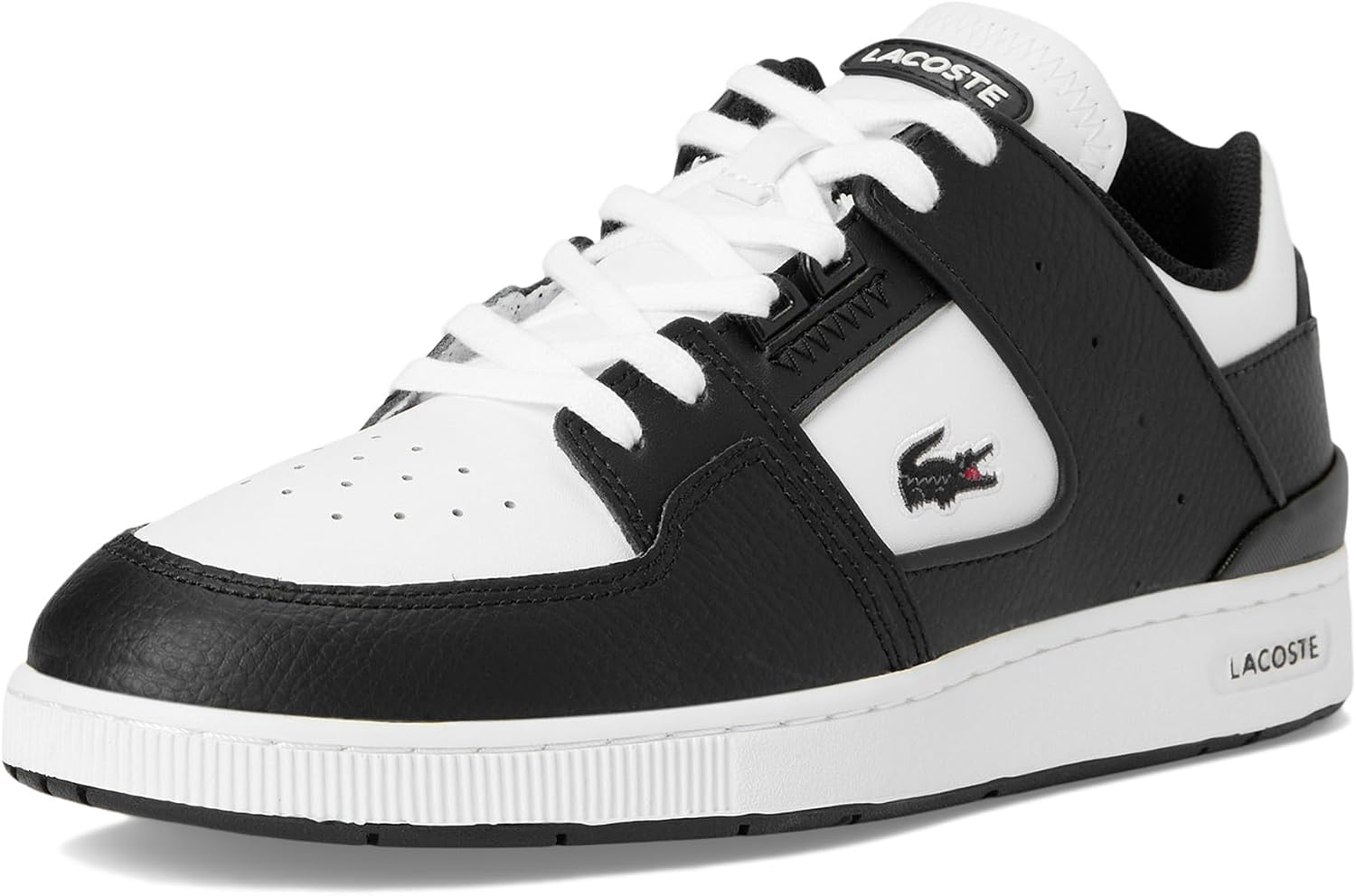 image:imageLacoste Mens Court Cage SneakersBlackWhite