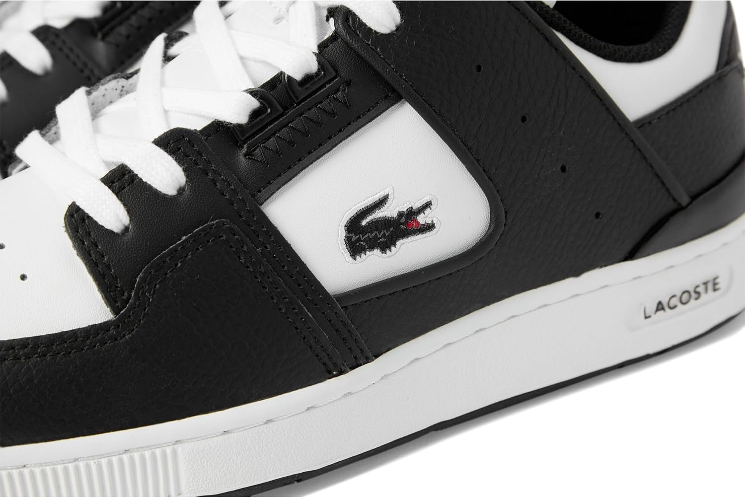 image:imageLacoste Mens Court Cage SneakersBlackWhite