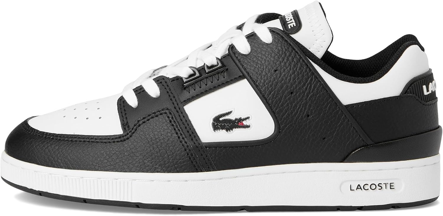 image:imageLacoste Mens Court Cage SneakersBlackWhite