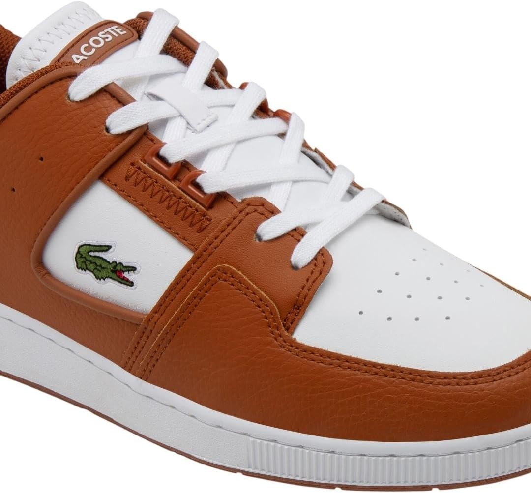 image:imageLacoste Mens Court Cage SneakersBrown White