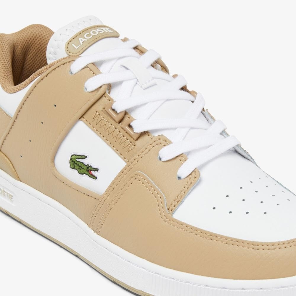 image:imageLacoste Mens Court Cage SneakersLight BrownWhite