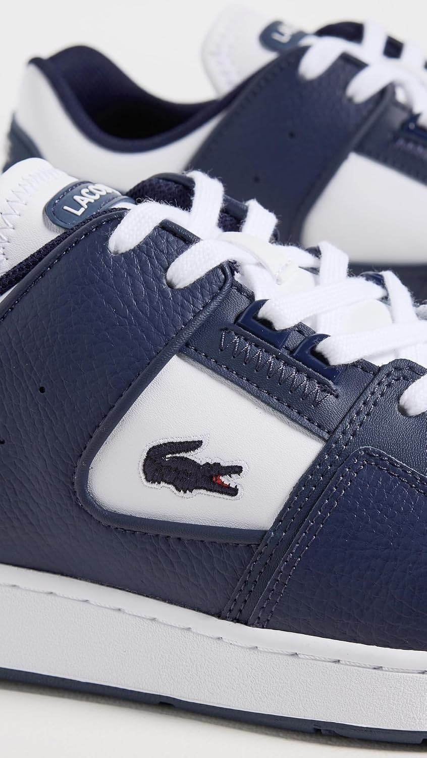 image:imageLacoste Mens Court Cage SneakersNavyWhite