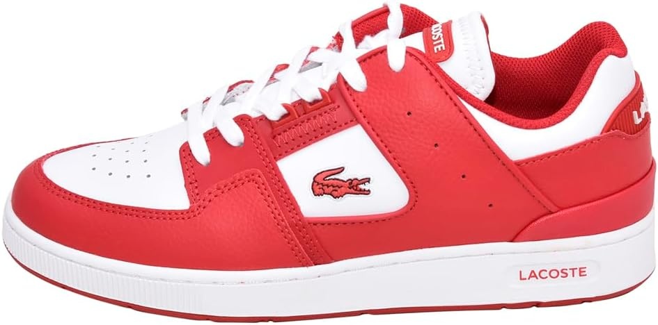 image:imageLacoste Mens Court Cage SneakersRedWhite