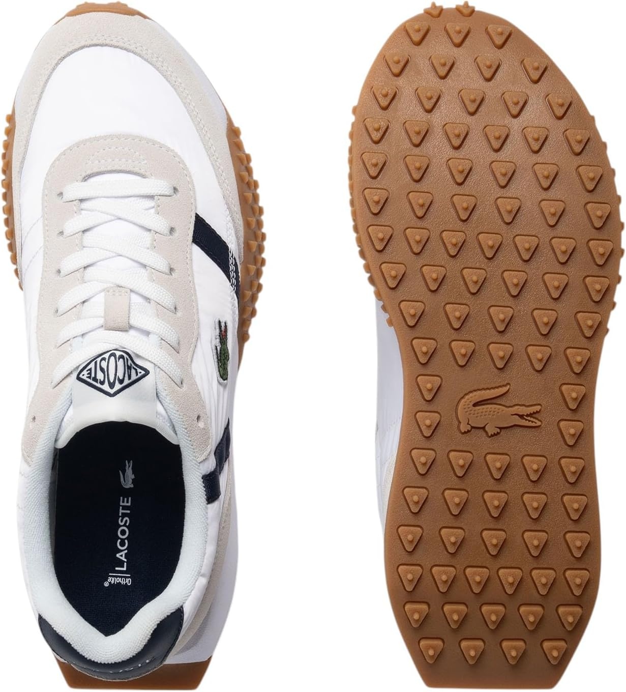 image:imageLacoste Mens LSpin Evo SneakerWhite Navy