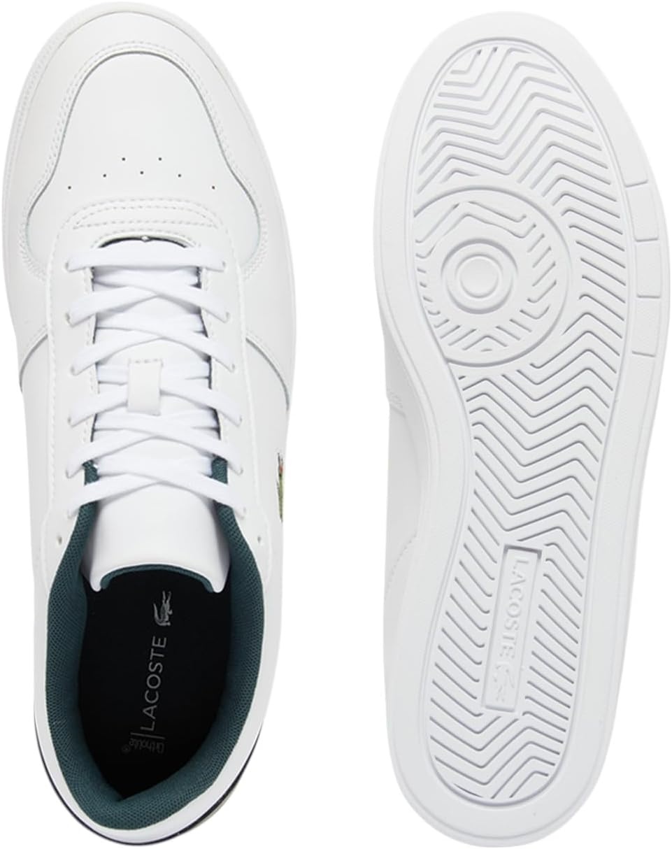 image:imageLacoste Mens Mens TBase SneakersWhite Dark Green