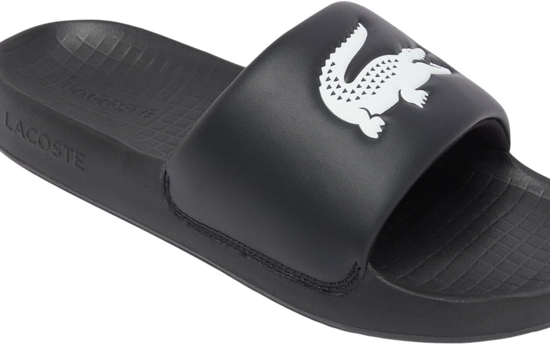 image:imageLacoste Mens Serve Slide 10 SandalsBlack White Croc