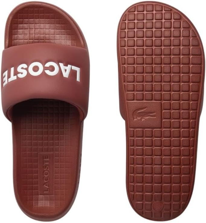 image:imageLacoste Mens Serve Slide 10 SandalsBurgundy White