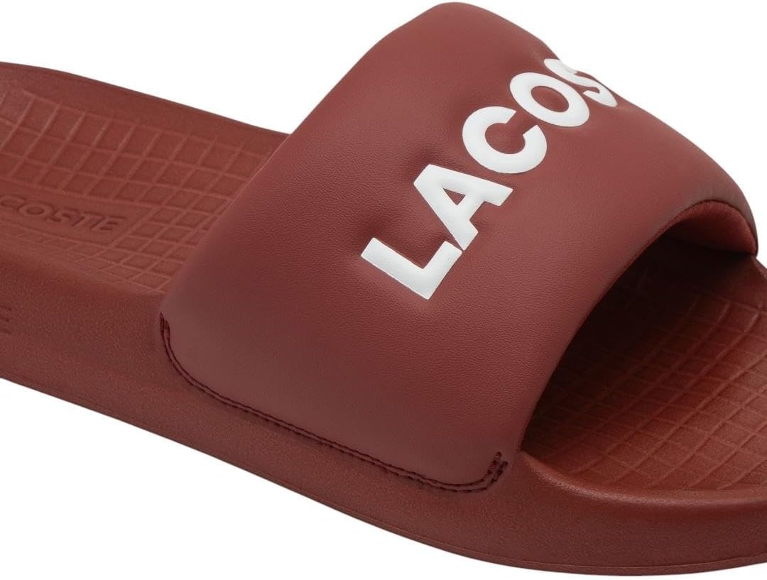 image:imageLacoste Mens Serve Slide 10 SandalsBurgundy White