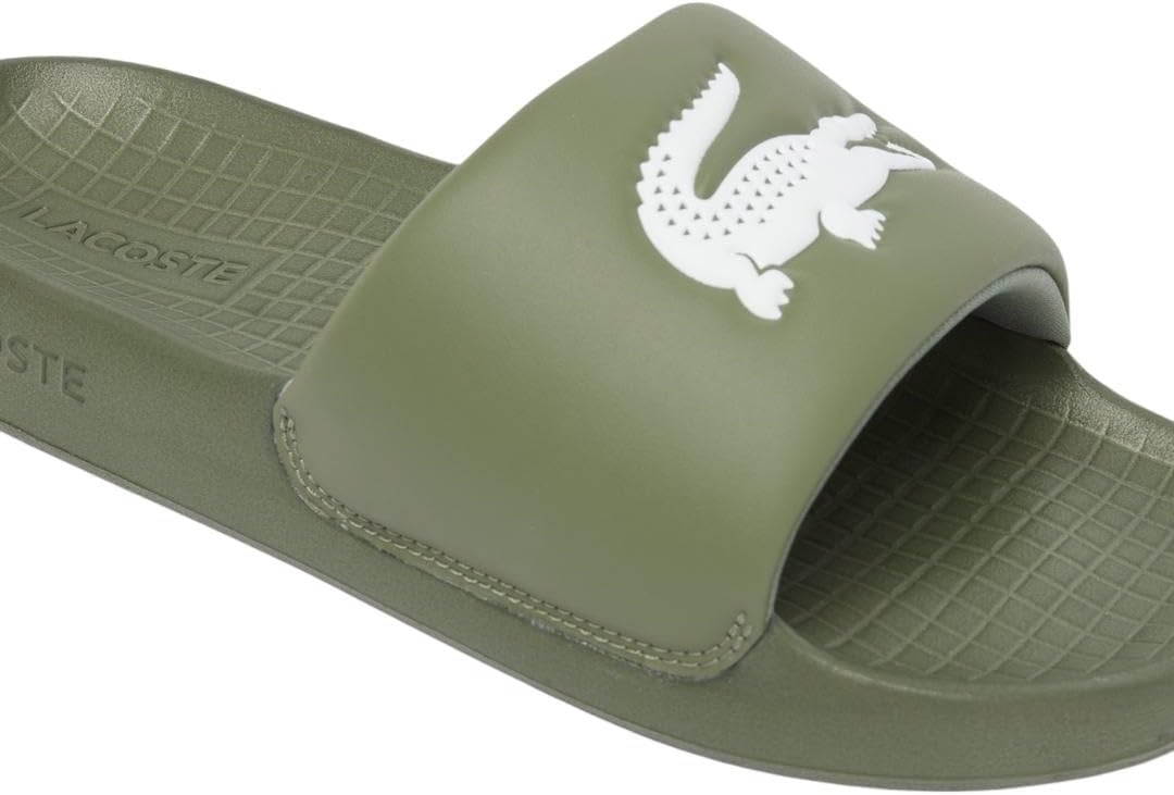 image:imageLacoste Mens Serve Slide 10 SandalsKhaki White Croc