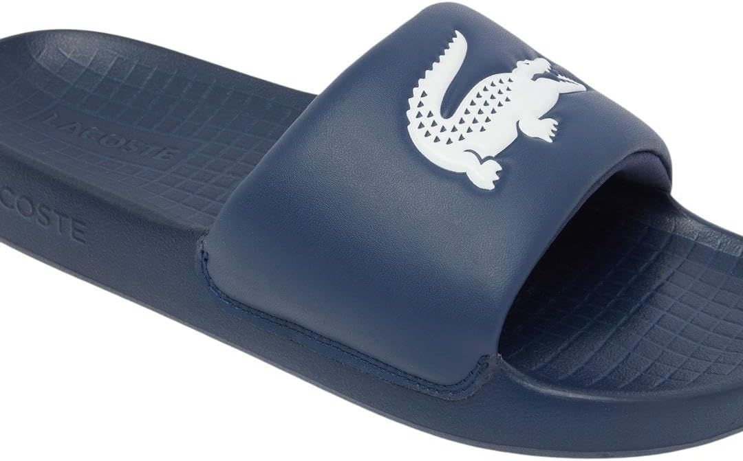 image:imageLacoste Mens Serve Slide 10 SandalsNavy White Croc