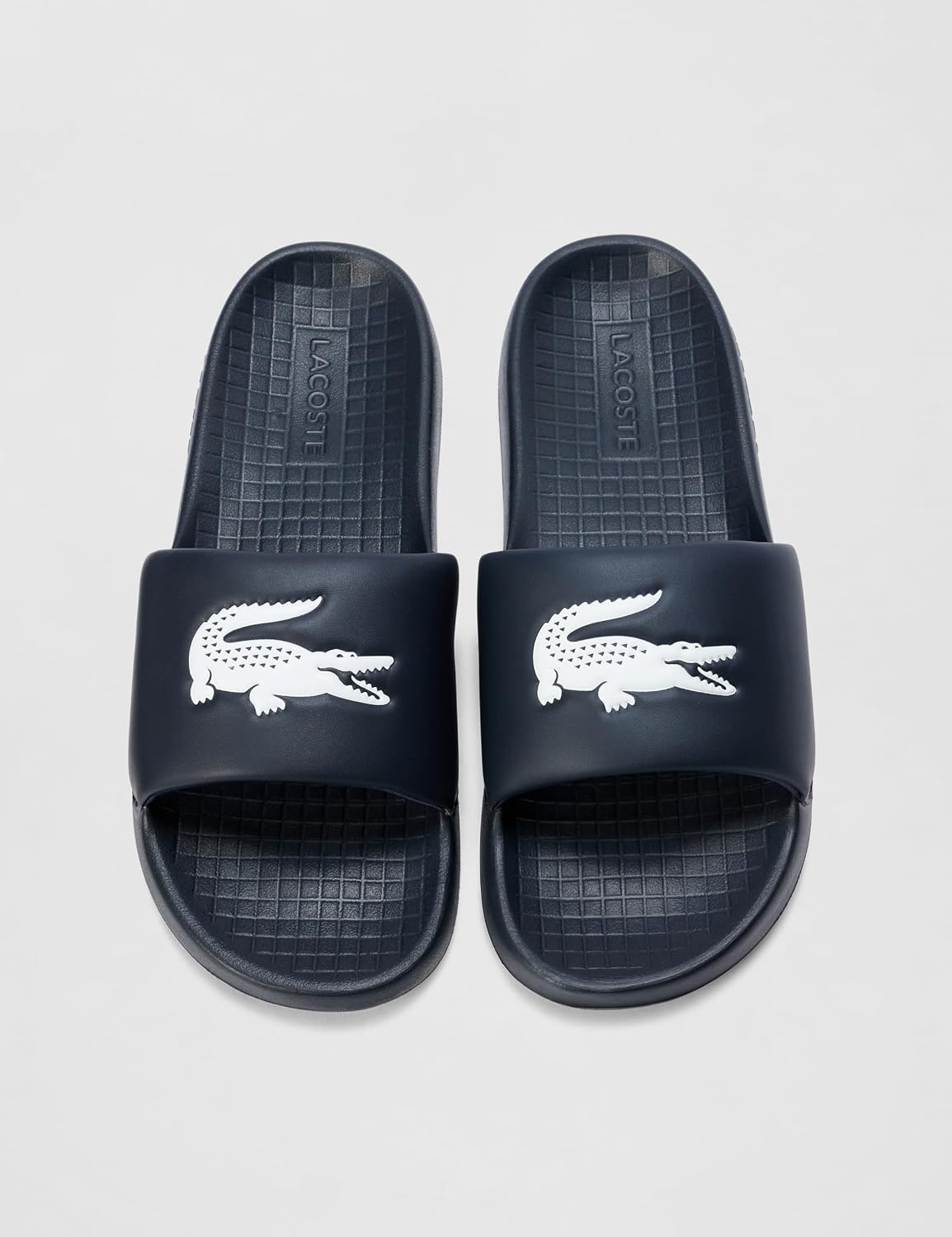 image:imageLacoste Mens Serve Slide 10 SandalsNavy BlueWhite