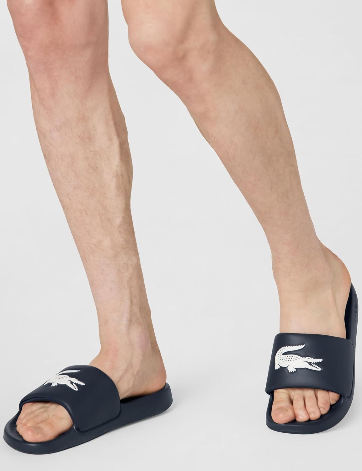 image:imageLacoste Mens Serve Slide 10 SandalsNavy BlueWhite