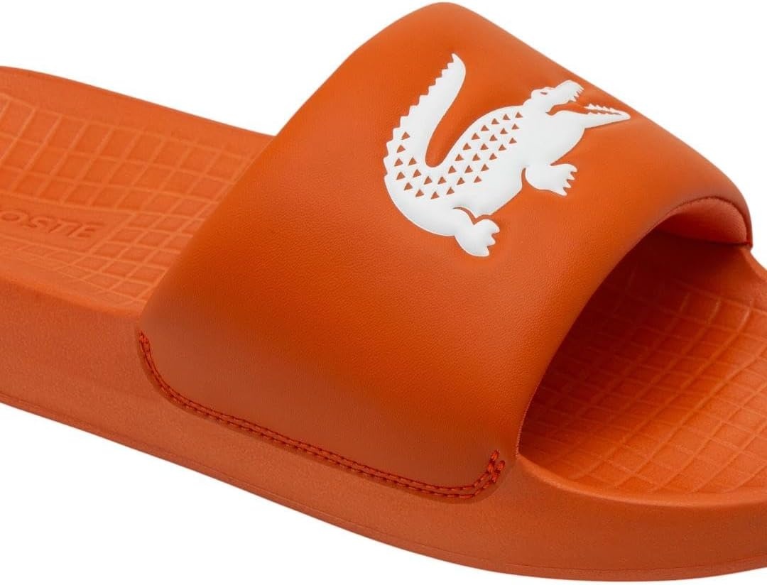 image:imageLacoste Mens Serve Slide 10 SandalsOrangeWhite