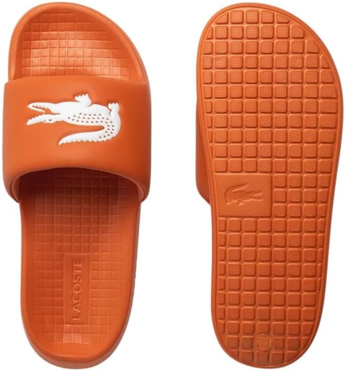 image:imageLacoste Mens Serve Slide 10 SandalsOrangeWhite