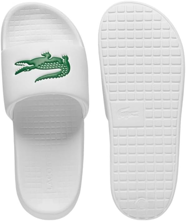 image:imageLacoste Mens Serve Slide 10 SandalsWhite Green Croc