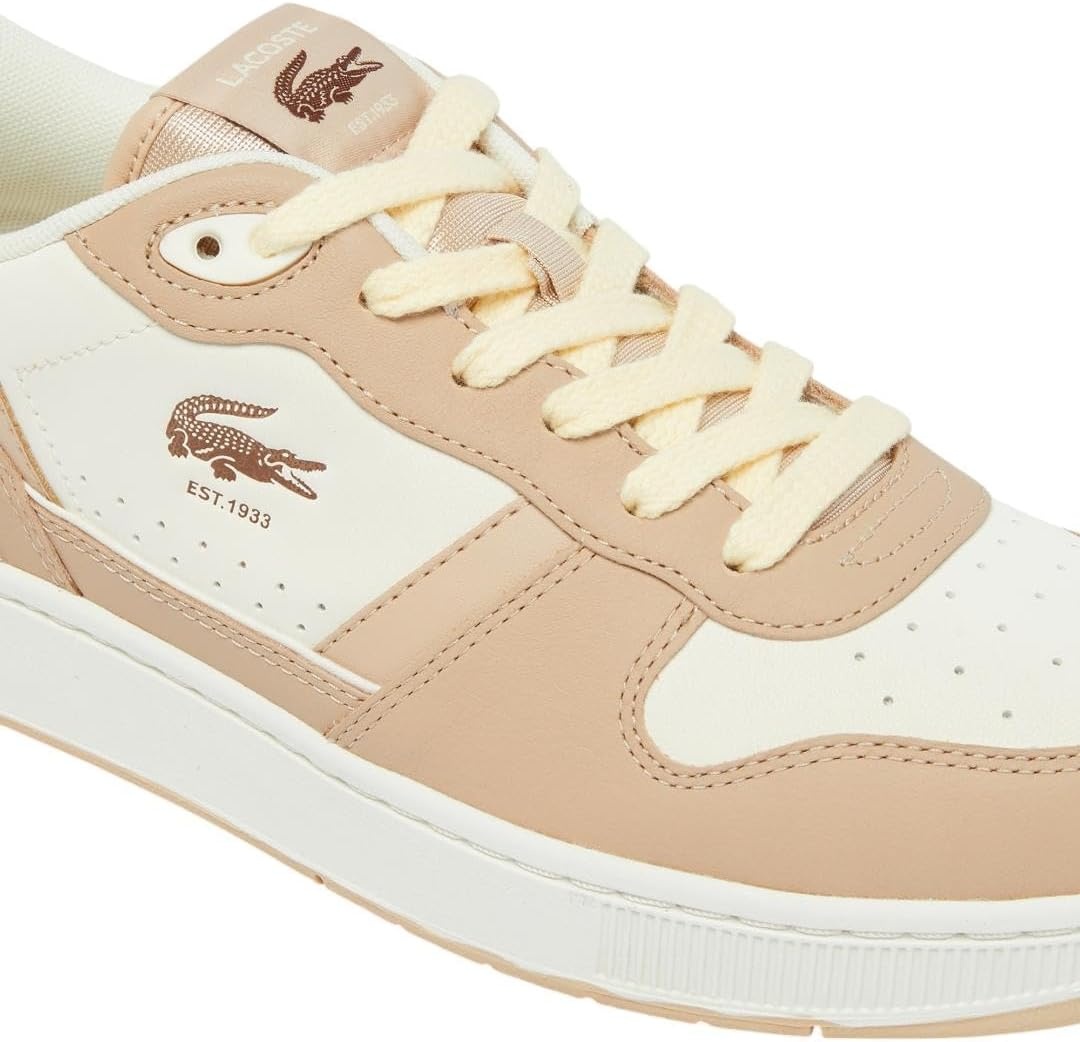 image:imageLacoste Mens TClip Set SneakersLight Brown Off White