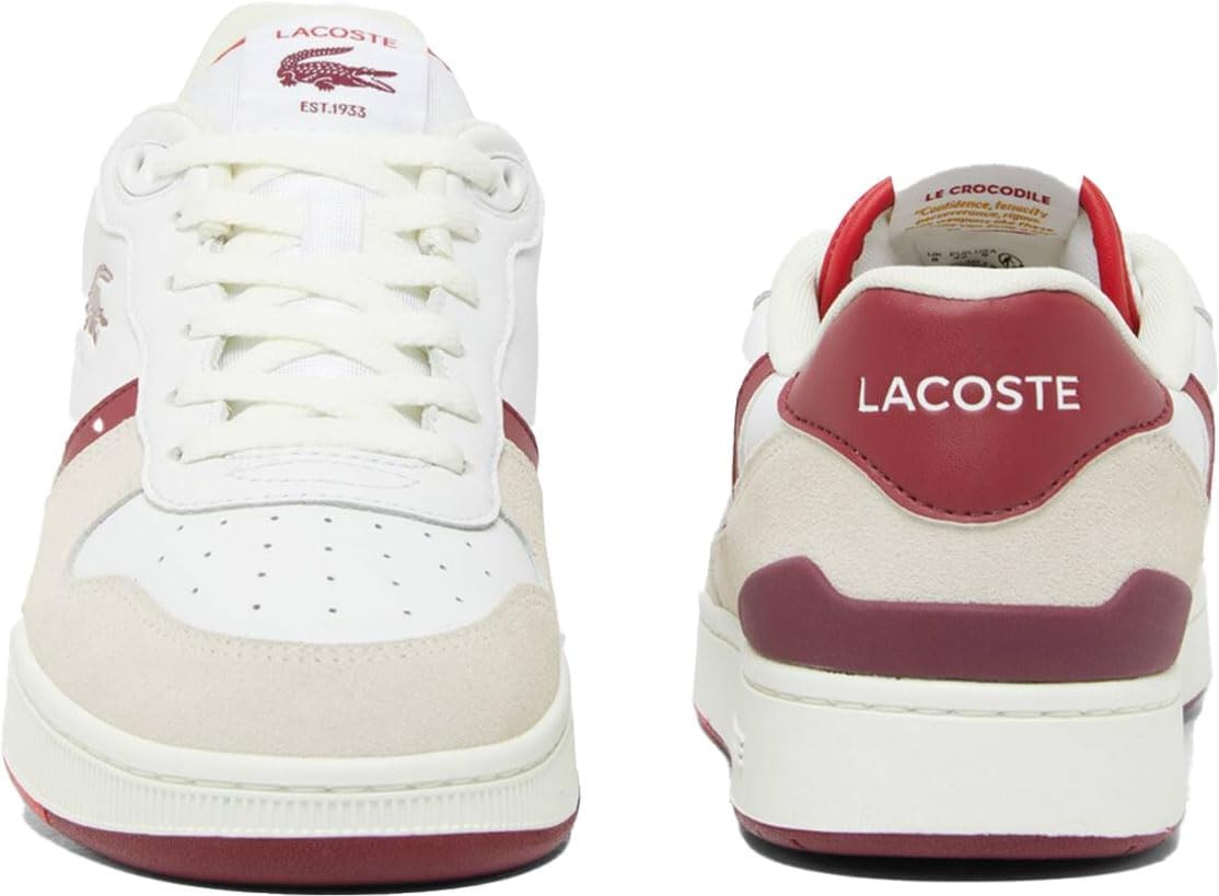 image:imageLacoste Mens TClip Set SneakersWhiteBurgundyundy