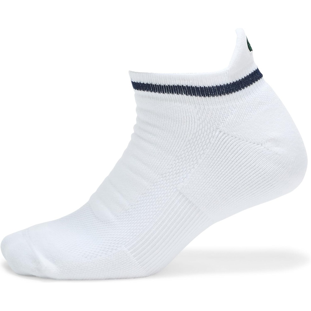 image:imageLacoste Mens Breathable Cotton Sport SocksWhite Navy Blue