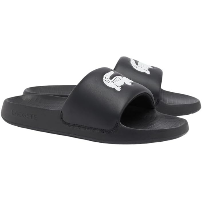 image:imageLacoste Mens Serve Slide 10 SandalsBlack White Croc
