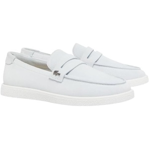 Lacoste Men’s Cochet Suede Slip Ons(Light Blue/White)