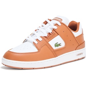 Lacoste Men’s Court Cage Sneakers(Brown & White)