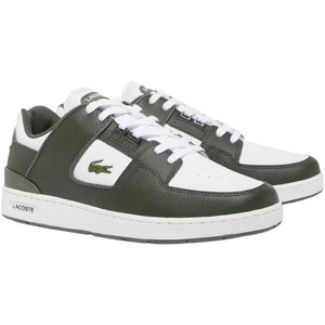 Lacoste Men’s Court Cage Sneakers(Khaki & White)