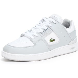 Lacoste Men’s Court Cage Sneakers(Light Gray & White)
