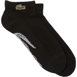 Lacoste Men’s Performance Graphic Ankle Socks(Black / Grey Chine)