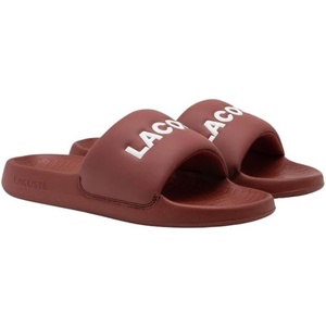 Lacoste Men’s Serve Slide 1.0 Sandals(Burgundy & White)