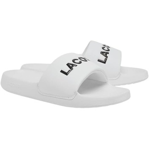 Lacoste Men’s Serve Slide 1.0 Sandals(White & Black)