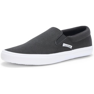 Lacoste Men’s Slip-on Base Sneakers(Black & White)