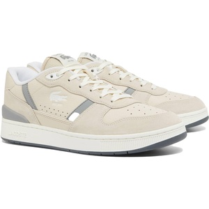 Lacoste Men’s T-Clip Set Sneakers(Off White/Light Grey)