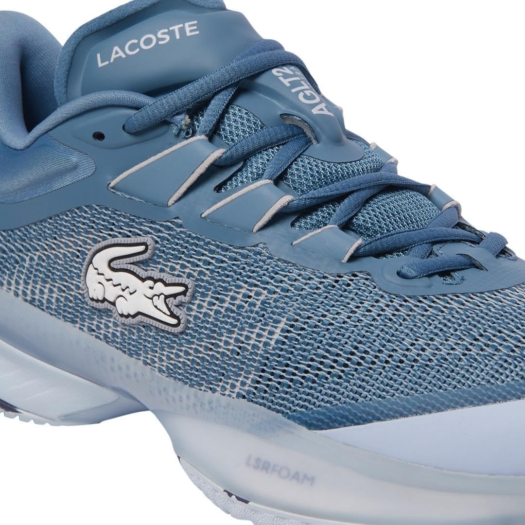 image:imageLacoste Mens Aglt23 Ultra Clay Court SneakerBlue Light Gray