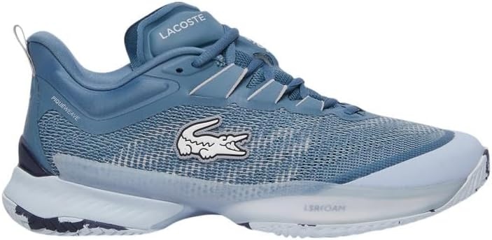 image:imageLacoste Mens Aglt23 Ultra Clay Court SneakerBlue Light Gray