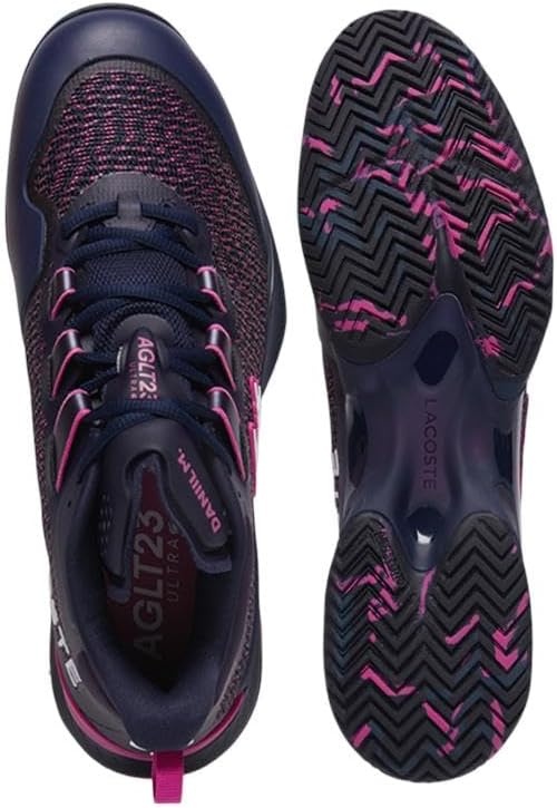image:imageLacoste Mens Aglt23 Ultra SneakerNavy Pink
