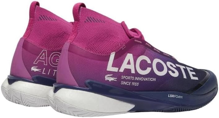 image:imageLacoste Mens Aglt25 Lite Sock SneakerPink Dark Blue