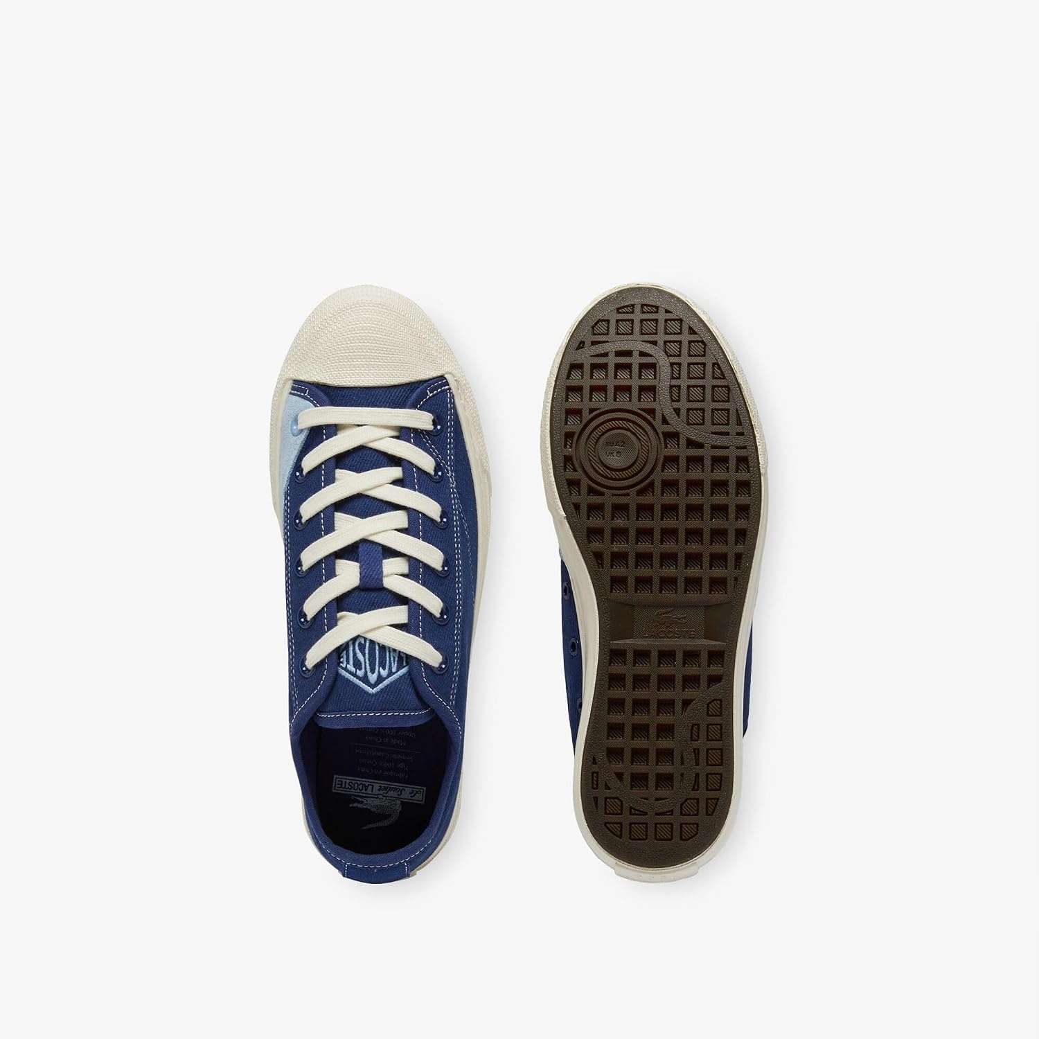 image:imageLacoste Mens Backcourt 20 SneakerNvyOff Wht