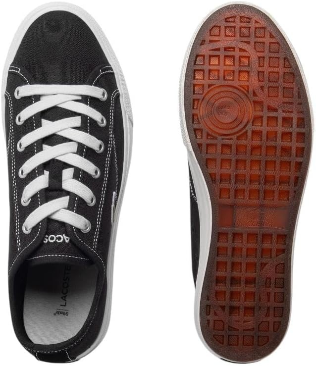 image:imageLacoste Mens Backcourt Leather SneakersBlack Off White