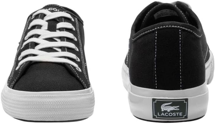 image:imageLacoste Mens Backcourt Leather SneakersBlack Off White