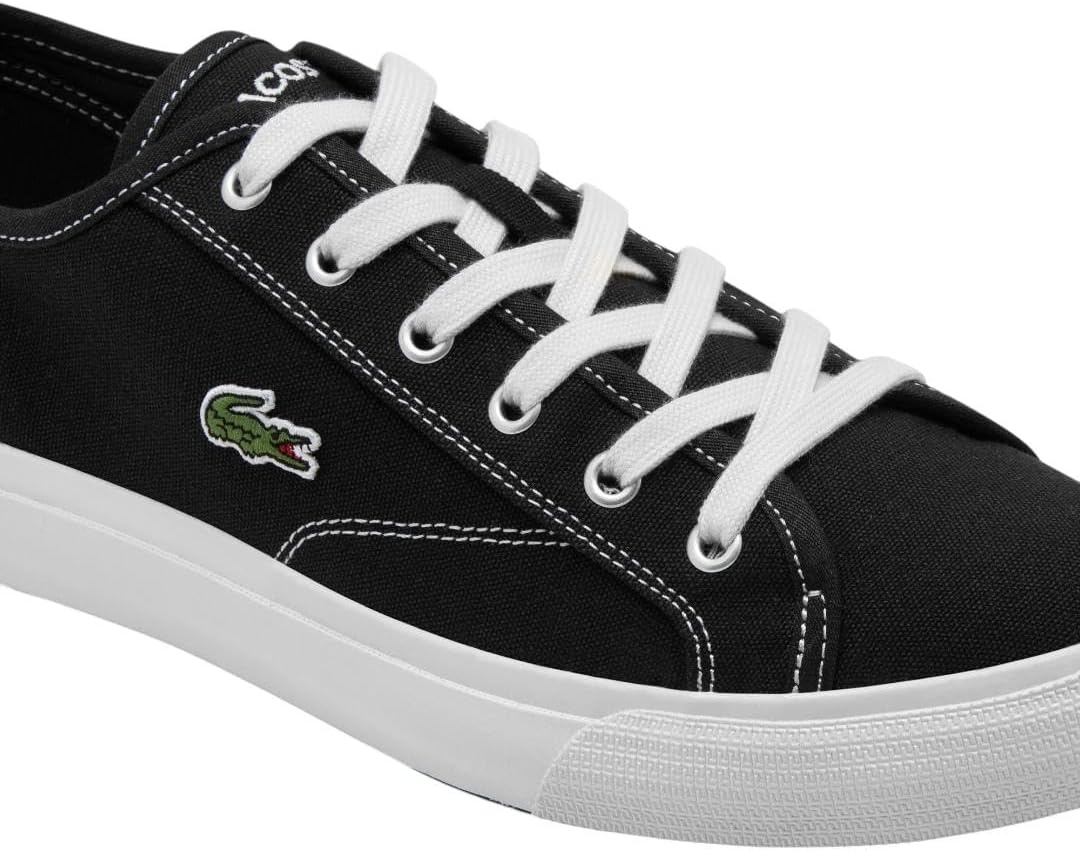 image:imageLacoste Mens Backcourt Leather SneakersBlack Off White