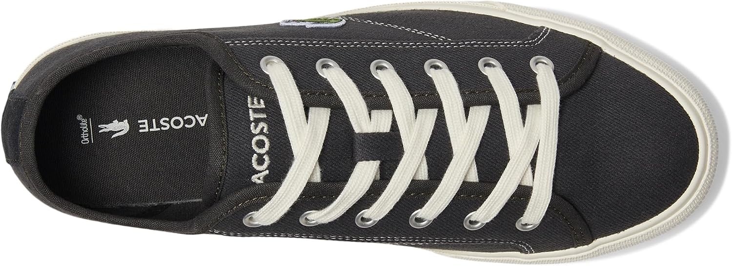 image:imageLacoste Mens Backcourt Leather SneakersDark KhakiOff White